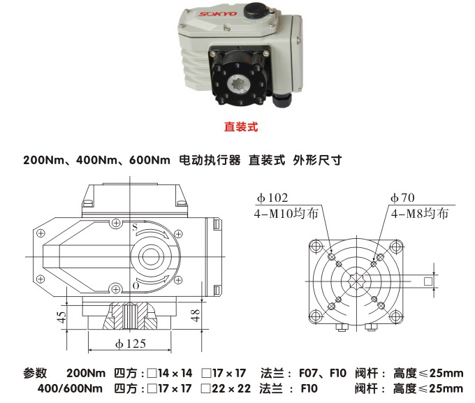 智能電動(dòng)執(zhí)行器,YTDZ-RS400智能電動(dòng)執(zhí)行機(jī)構(gòu)結(jié)構(gòu)圖,直裝式