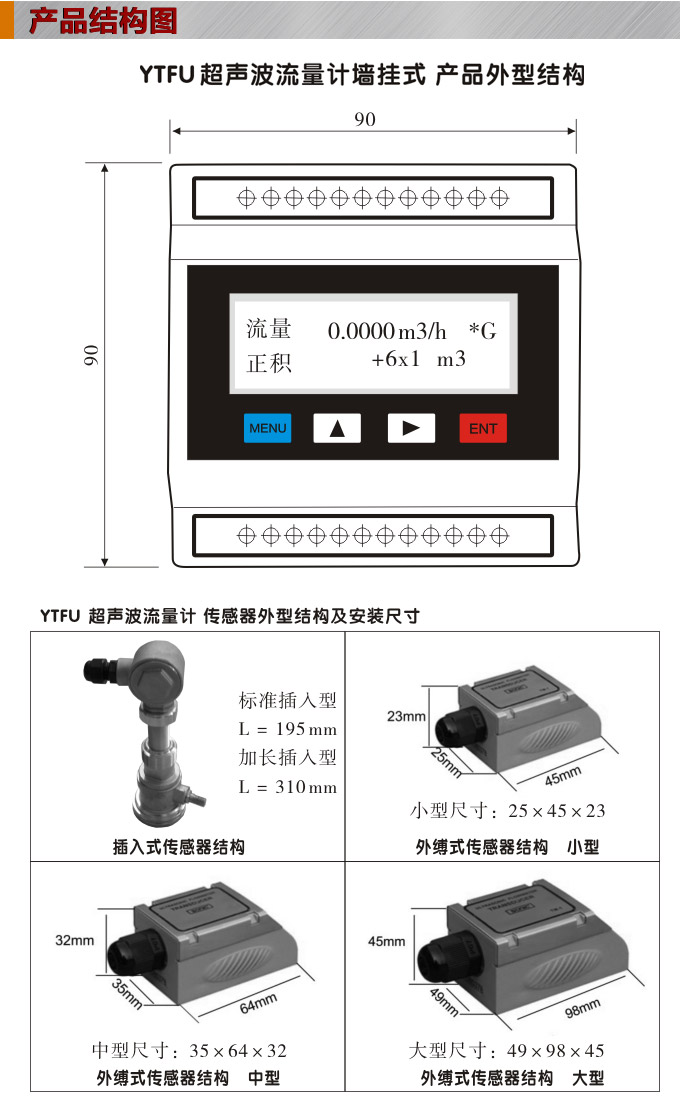 超聲波流量計(jì),YTFU導(dǎo)軌式超聲波流量計(jì)結(jié)構(gòu)圖 超聲波流量計(jì),YTFU導(dǎo)軌式超聲波流量計(jì)結(jié)構(gòu)圖