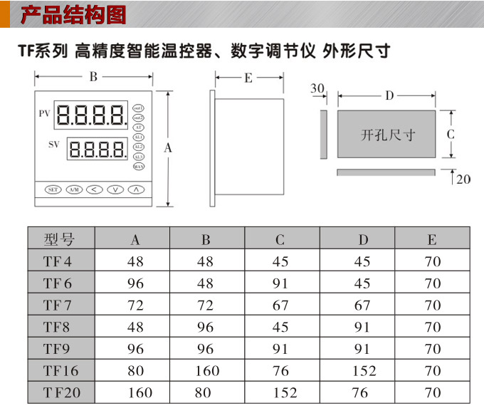 溫度控制器,TF8高精度溫控器,溫控表,高精度控制器結(jié)構(gòu)圖 溫度控制器,TF8高精度溫控器,溫控表,高精度控制器結(jié)構(gòu)圖
