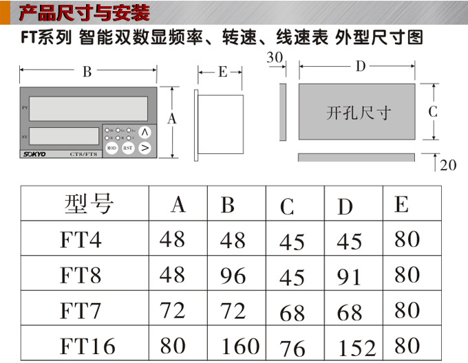 轉速表,FT頻率表,線速度表結構圖