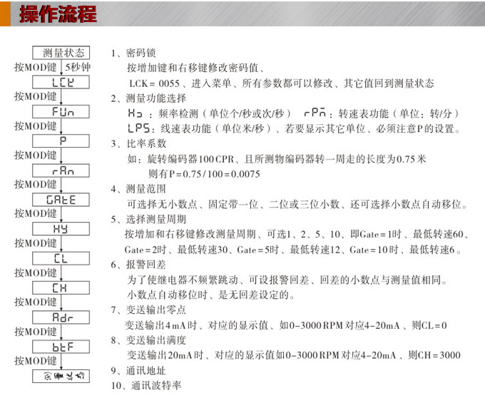 轉速表,FT頻率表,線速度表操作流程